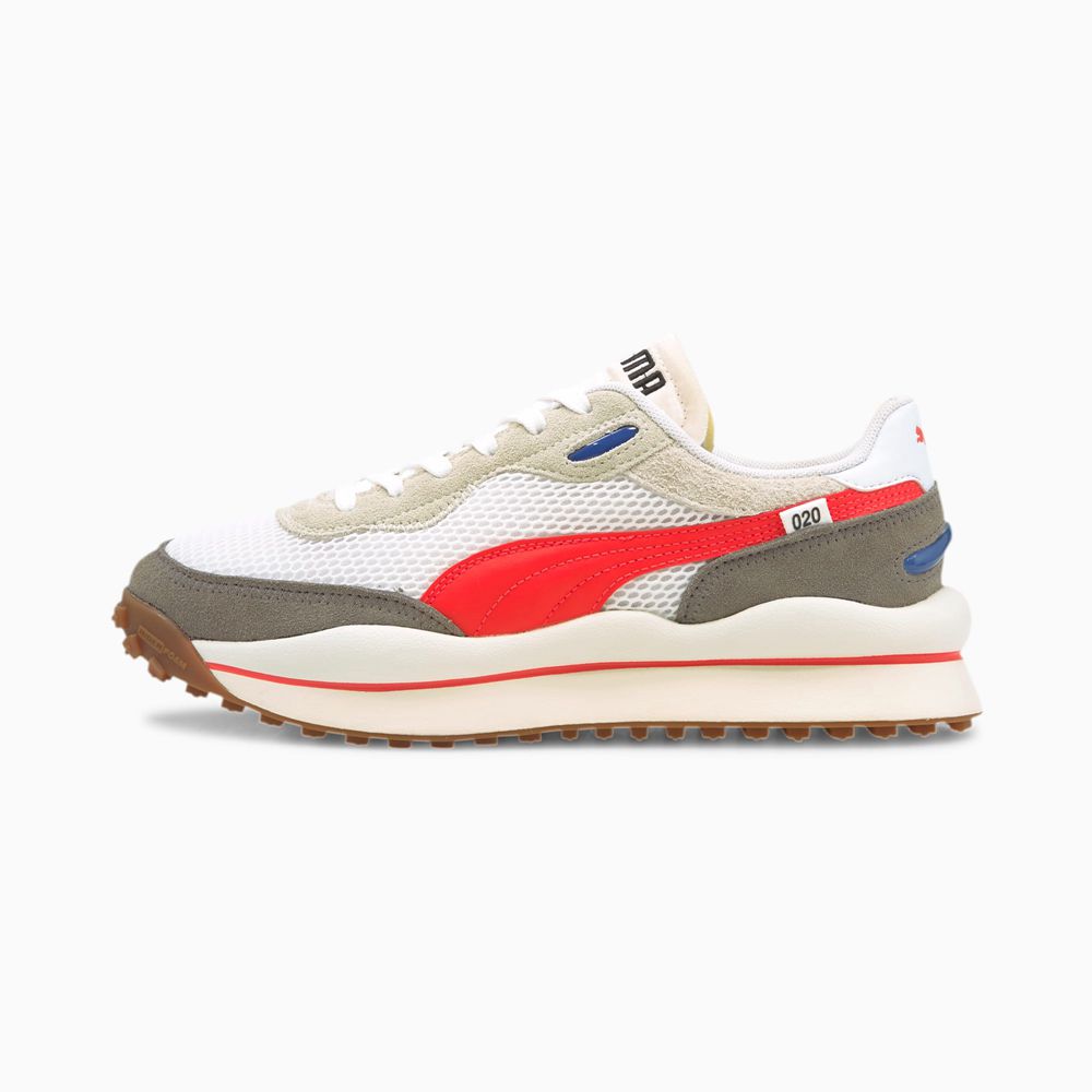 Puma Style Rider Stream On Férfi Sportcipő - Fehér/Szürke ( Hungary - LCEVQ8402 )